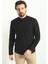 Çizgi Desenli Siyah Renk Slim Fit Hakim Yaka Uzun Kollu Erkek Gömlek 3