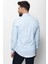 Desenli Mavi Renk Slim Fit Erkek Gömlek 5