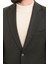 Düz Haki Slim Fit Mono Yaka Erkek Ceket 2
