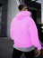 LED Zeppelin Baskılı Oversize Pembe Renk 3 Iplik Sweatshirt 1