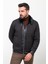 Kazayağı Kahverengi Slim Fit Kürklü Yaka Yün Erkek Mont 5