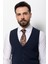 Düz Lacivert Renk Slim Fit Klasik Erkek Yelek 2
