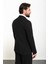 Düz Siyah Slim Fit Mono Yaka Klasik Erkek Takım Elbise 5