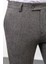 Desenli Siyah Renk Super Slim Fit Yün Erkek Pantolon 2