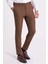 Desenli Kamel Rengi Super Slim Fit Erkek Pantolon 1