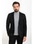 Düz Siyah Renk Slim Fit Mono Yaka Klasik Erkek Ceket 1