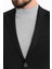 Düz Siyah Renk Slim Fit Mono Yaka Klasik Erkek Ceket 2