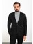 Düz Siyah Renk Slim Fit Mono Yaka Klasik Erkek Ceket 3