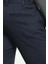 Düz Lacivert Super Slim Fit Beli Lastikli Erkek Pantolon 3
