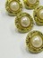 Vintage Serisi Düğme Seti / 2 cm 6 Lı Set (Gold -Krem ) 2