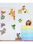 Renkli ve Eğlenceli Hayvan Temalı Bebek ve Çocuk Odası Stickerleri, 5+ Parça, Renkli Dekorasyon 1