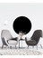 Siyah Yuvarlak Boho Tarzı Duvar Sticker 75x75 Minimalist Dekorasyon 1
