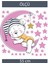 Sevimli pembe ayıcık duvar sticker seti, çocuk odası dekoru için ideal ve şık seçim 2