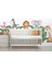 Yavru Hayvanlar Pastel Renkler Bebek Odası Duvar Sticker Seti 3