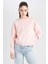 Regular Fit Bisiklet Yaka Kalın Basic Düz Sweatshirt D6645AX24WN 1