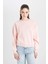 Regular Fit Bisiklet Yaka Kalın Basic Düz Sweatshirt D6645AX24WN 3
