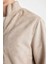Slim Fit Dar Kesim Dik Yaka Astarlı Fermuarlı Cepli Süet Mevsimlik Baharlık Mont D1524AX24WN 5