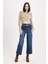 Regular Fit Crop Bisiklet Yaka Örgü Delikli Triko Kazak C6321AX24WN 2