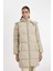 Puffer Şişme Uzun Mont Parka Su İtici Regular Kalıp Çıkarılabilir Kapüşonlu A1315AX24WN 3