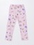 Lcw Kids Pastel Yeşil Bisiklet Yaka Baskılı Kısa Kollu Kız Çocuk Pijama Takımı 5