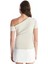 Lcw Vision Açık Bej Kayık Yaka Düz Kısa Kollu Kadın Tişört 5