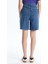 Lcw Jeans Orta Indigo Rodeo Bermuda Fit Kadın Jean Şort 5