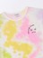 Lcw Kids Karışık Baskılı Bisiklet Yaka Batik Desenli Kısa Kollu Kız Çocuk Crop Tişört 5