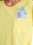 Lcw Young Sarı Bisiklet Yaka Baskılı Kısa Kollu Kadın Şortlu Pijama Takımı 3