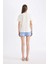 Fall in Love Pijama Takım Kısa Kollu Üst Şort Beli Lastikli Alt D4472AX24HS 5