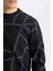 Modern Fit Bisiklet Yaka Desenli Sweatshirt A7824AX24AU 5