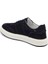 Lacivert Hakiki Süet Deri Erkek Sneaker - E24I1AY56805-D44 2