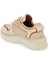 Ekru Deri-Vegan Kadın Sneaker - K24ı1ay67342-R90 Ekru 2