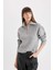 Relax Fit Yarım Fermuarlı Dik Yaka Selanik Kumaş Triko Kazak C9058AX24WN 3