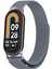 Xiaomi Mi Band 8 Milanese Loop Kordon Koyu Gri 1