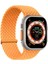 Apple Watch Series 10 46MM Kordon, (Medium Size, 147MM) Knitted Fabric Single Loop Turuncu 1