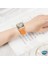 Apple Watch Series 10 46MM Kordon, (Medium Size, 147MM) Knitted Fabric Single Loop Turuncu 2