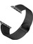 Apple Watch Series 10 42MM Kordon Luxe Metal Twist Siyah 1