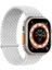 Apple Watch Series 10 42MM Kordon, (Small Size, 127MM) Knitted Fabric Single Loop Beyaz 1