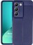 Vivo V30 Lite 4g Kılıf Deri Dokulu Silikon Lacivert 1