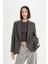 Oversize Geniş Kalıp Ceket Yaka Düğmeli Basic Düz Blazer Ceket D5869AX24AU 3