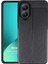 Oppo A38 Kılıf Deri Dokulu Silikon Siyah 1