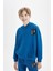 Erkek Çocuk Oversize Geniş Kalıp Kapüşonlu Cepli Okul Sweatshirt D1644A824AU 1