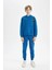Erkek Çocuk Oversize Geniş Kalıp Kapüşonlu Cepli Okul Sweatshirt D1644A824AU 2