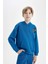 Erkek Çocuk Oversize Geniş Kalıp Kapüşonlu Cepli Okul Sweatshirt D1644A824AU 3