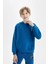Erkek Çocuk Oversize Geniş Kalıp Kapüşonlu Cepli Okul Sweatshirt D1644A824AU 4