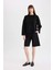 Oversize Geniş Kalıp Bisiklet Yaka Basic Düz Triko Kazak D0036AX24WN 2