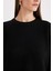 Oversize Geniş Kalıp Bisiklet Yaka Basic Düz Triko Kazak D0036AX24WN 5