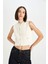 Regular Fit Crop Düğmeli Klasik Yelek E1479AX24WN 1