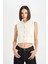 Regular Fit Crop Düğmeli Klasik Yelek E1479AX24WN 3