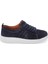 Lacivert Hakiki Süet Deri Kadın Sneaker - K24I1AY67337-D44 3